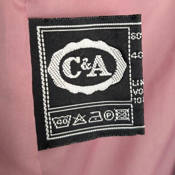 V. C&A Light Pink-Purple Trench Coat - Picture 10 of 12